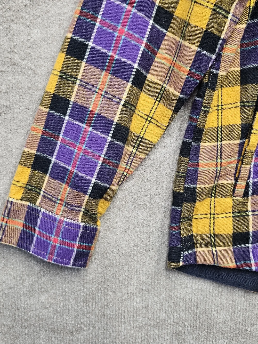 L.L.Bean Plaid Flannel Hooded Jacket Large Relaxed Fit Full Zip Cotton Y2K